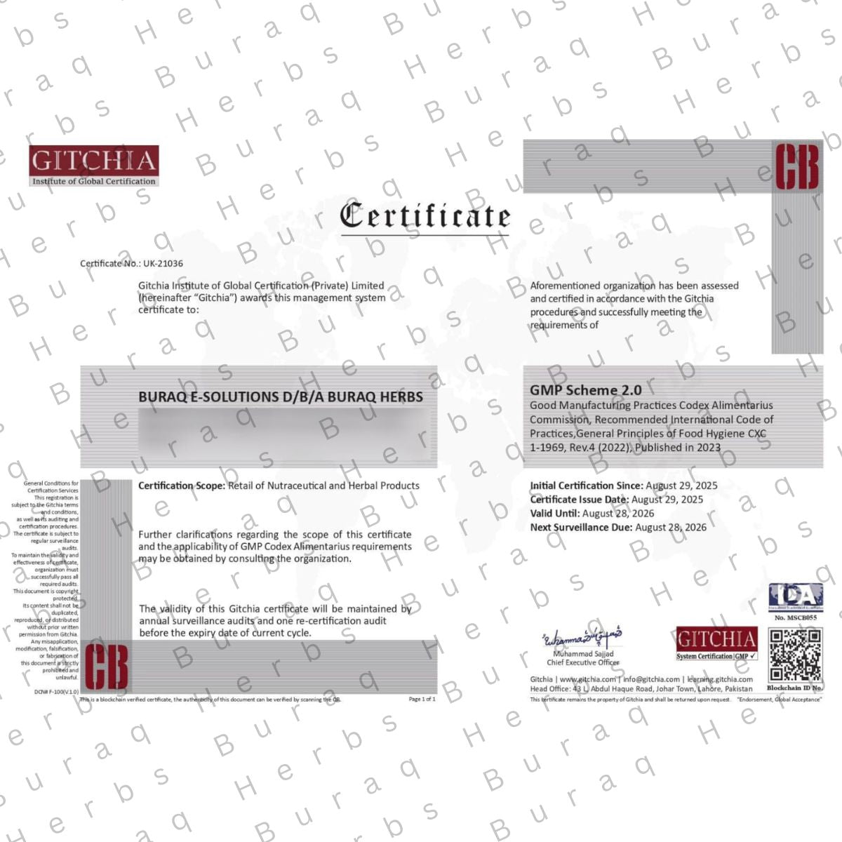 Certificate