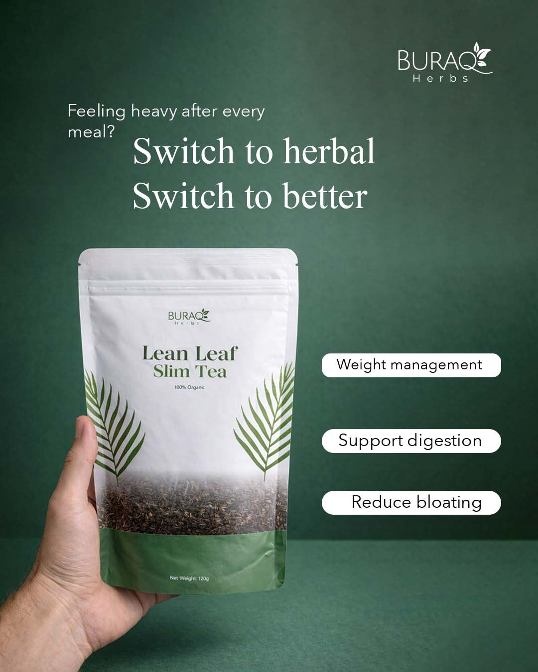 Lean Leaf Slim Tea - 100% Herbal Detox Tea