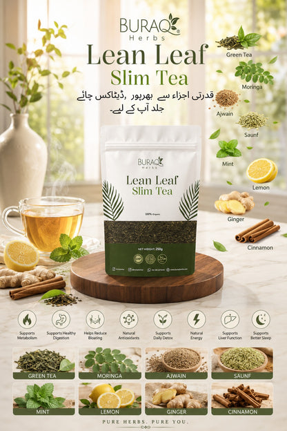 Lean Leaf Slim Tea - 100% Herbal Detox Tea